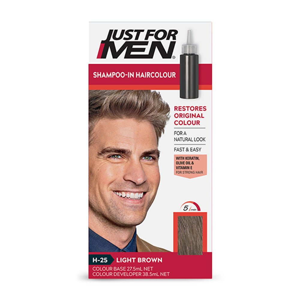 Just For Men - Shampoo-In Haircolour - Light Brown H-25 - Gift Point