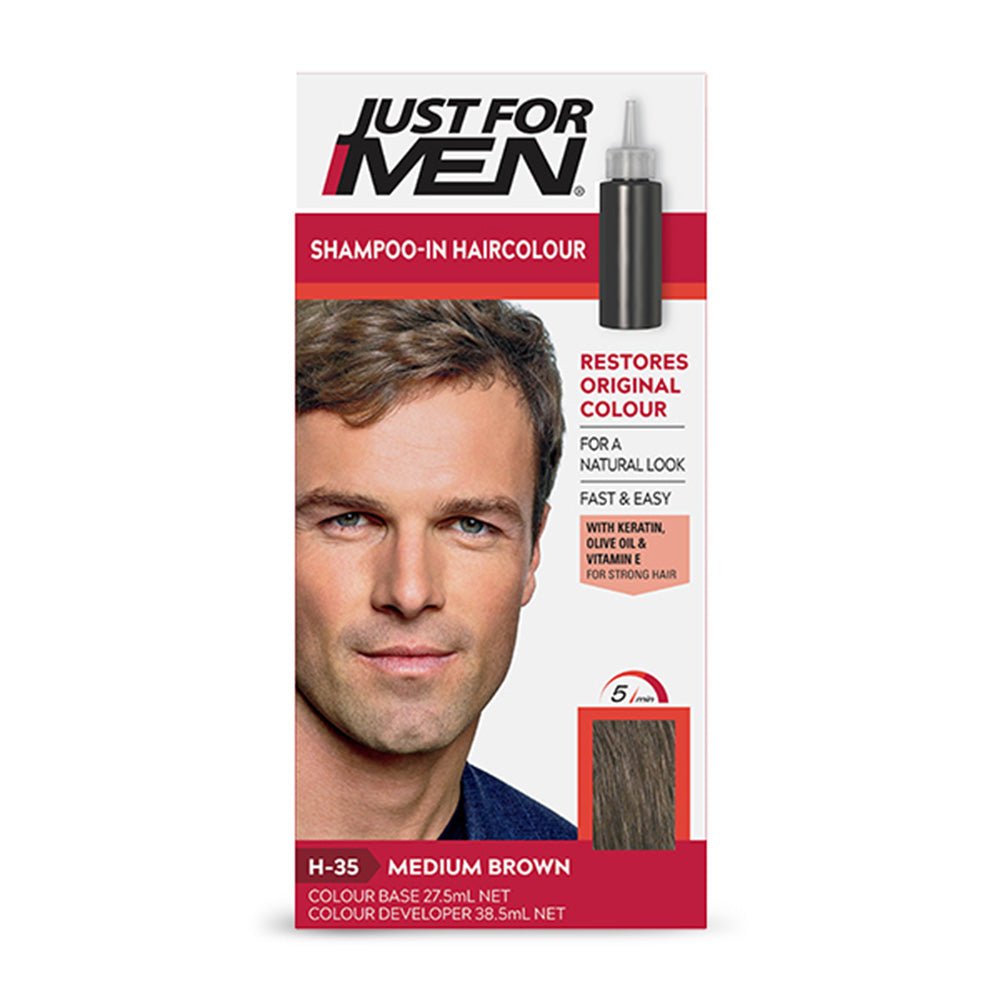 Just For Men - Shampoo-In Haircolour - Medium Brown H-35 - Gift Point
