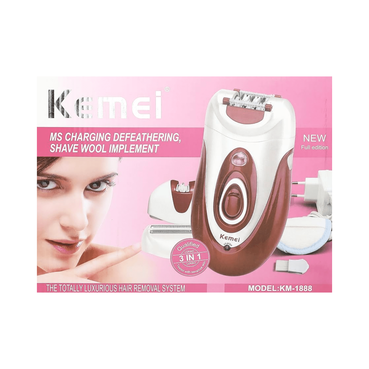 Kemei 3in1 Epilator KM-1888 - Gift Point
