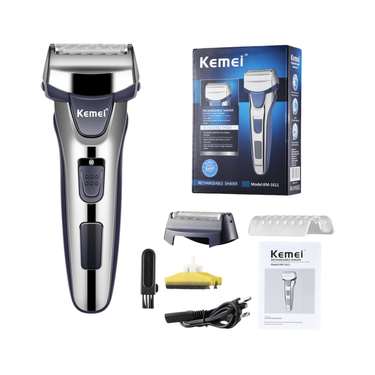 Kemei Men’s Electric Shaver Hair Removal KM-1611 - Gift Point