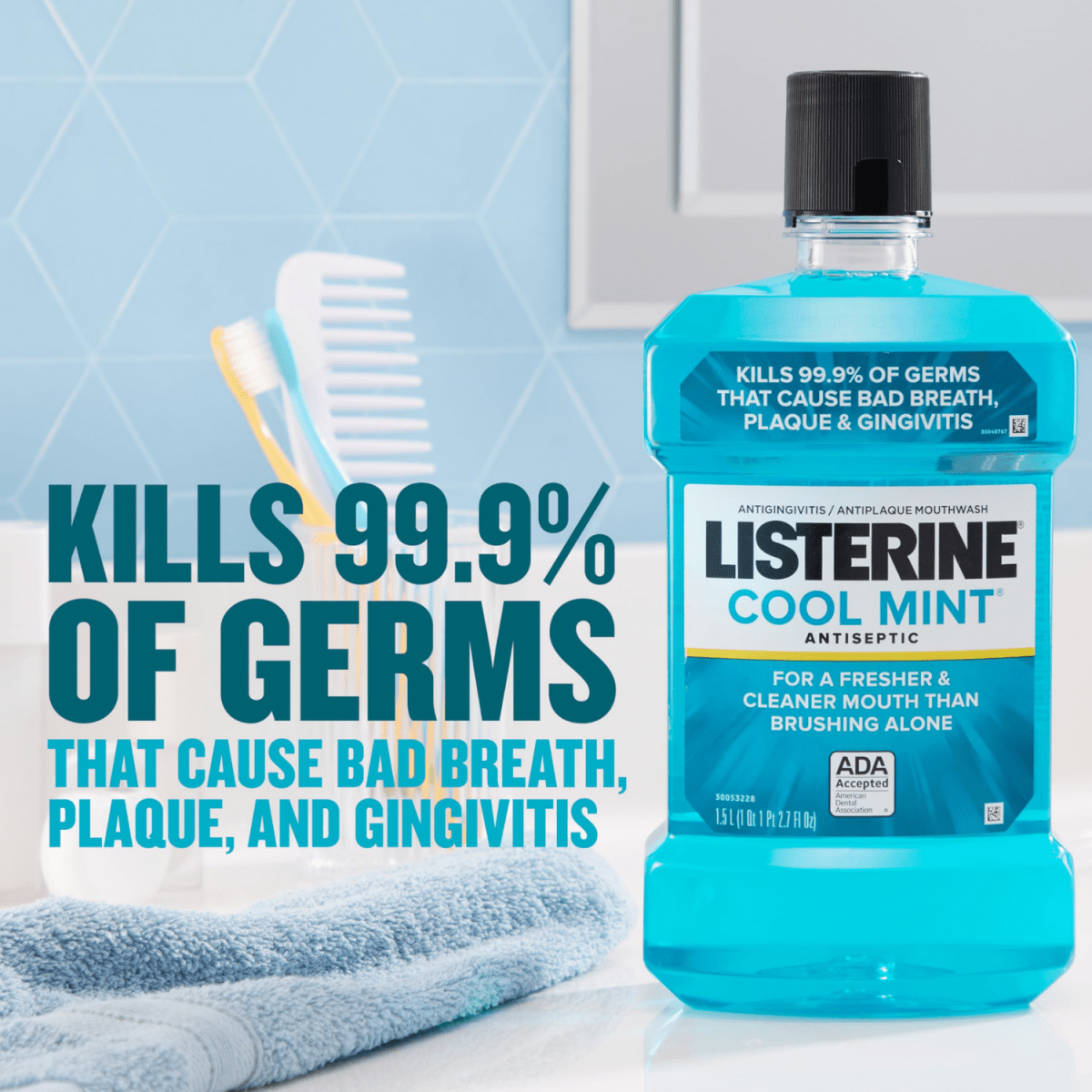 Listerine Cool Mint Mouthwash 250ml - Gift Point