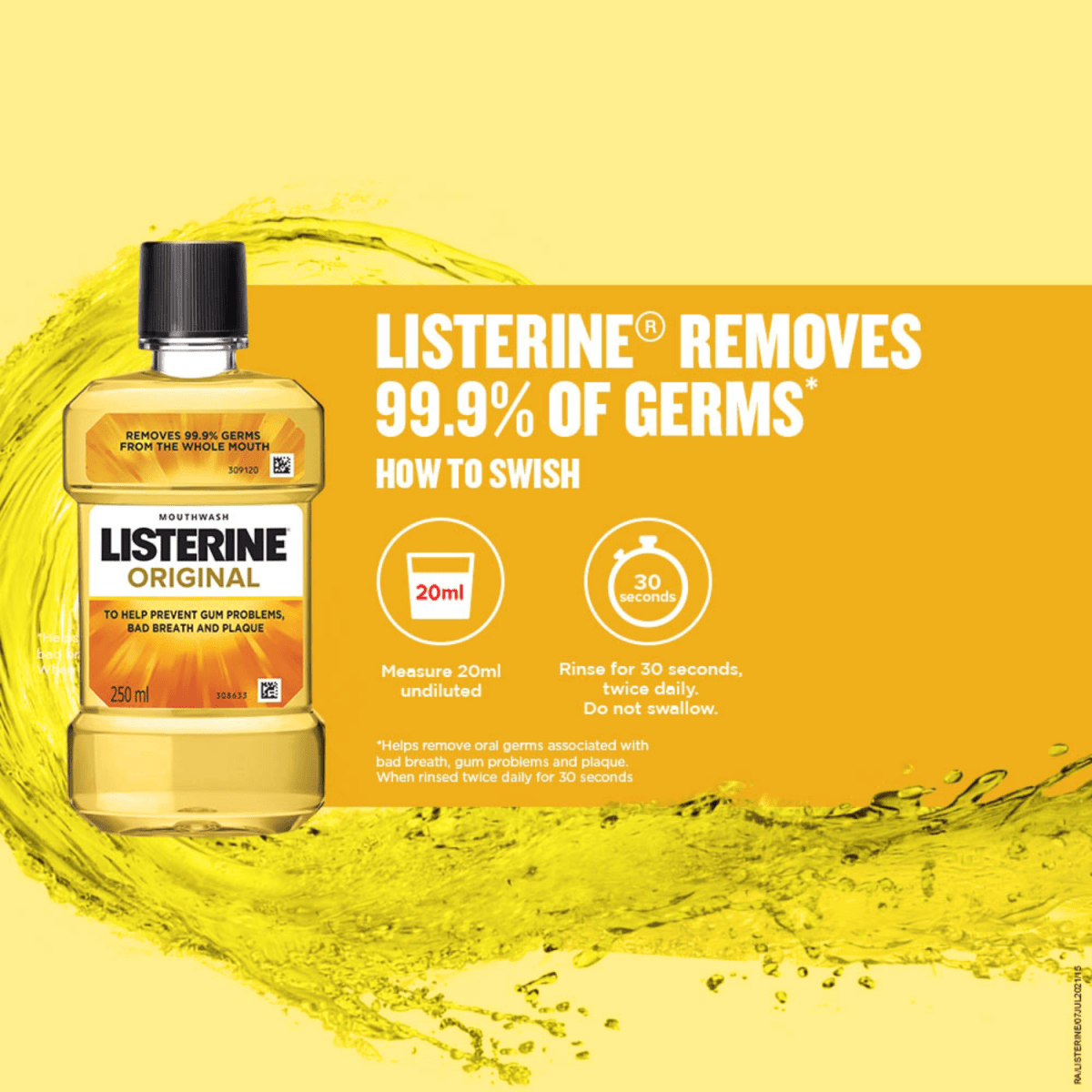 Listerine Original Mouthwash 250ml - Gift Point