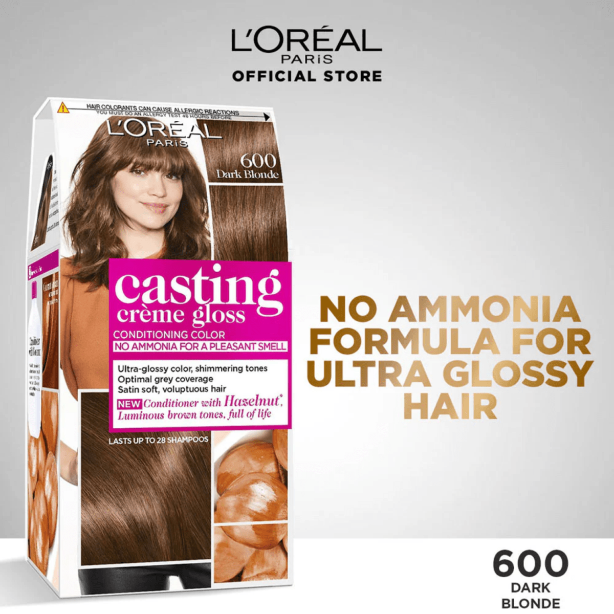 Loreal Casting Creme Gloss Hair Color 600-Dark Blonde - Gift Point