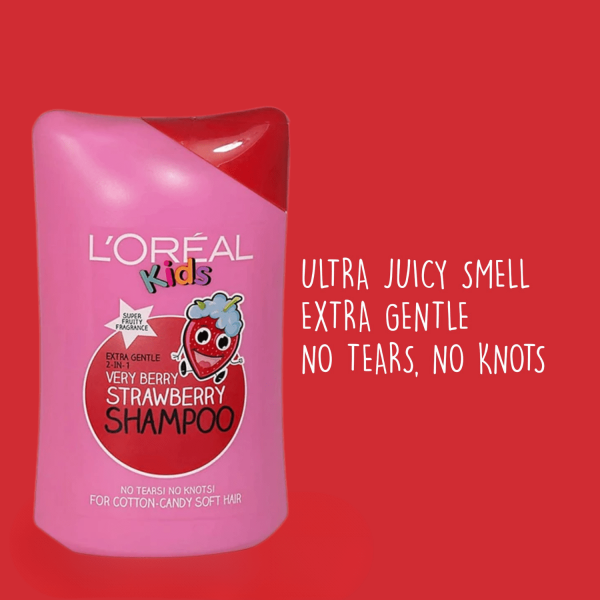 L'oreal Kids Extra Gentle 2 In 1 Very Berry Strawberry Shampoo 250ml - Gift Point