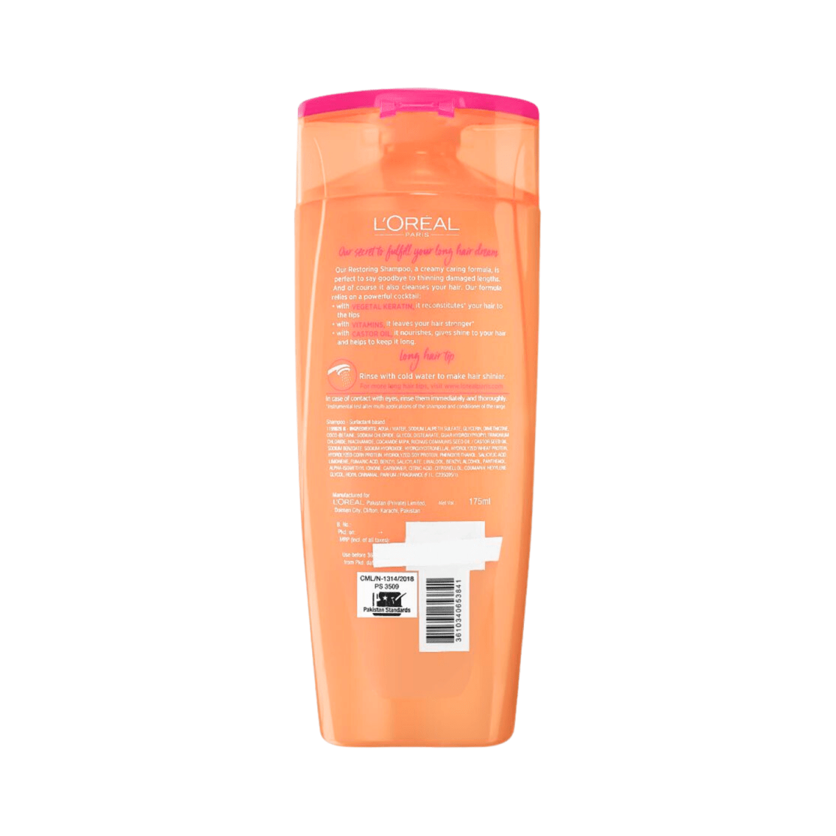 Loreal Paris Dream Long Restoring Shampoo PK 175ml - Gift Point