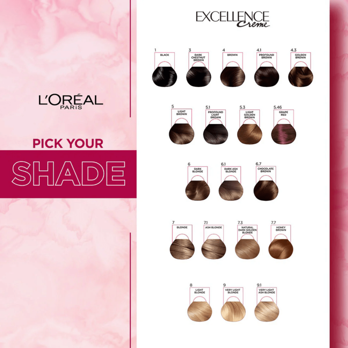 LOreal Paris Excellence Creme Hair Color 7.7 Honey Brown - Gift Point