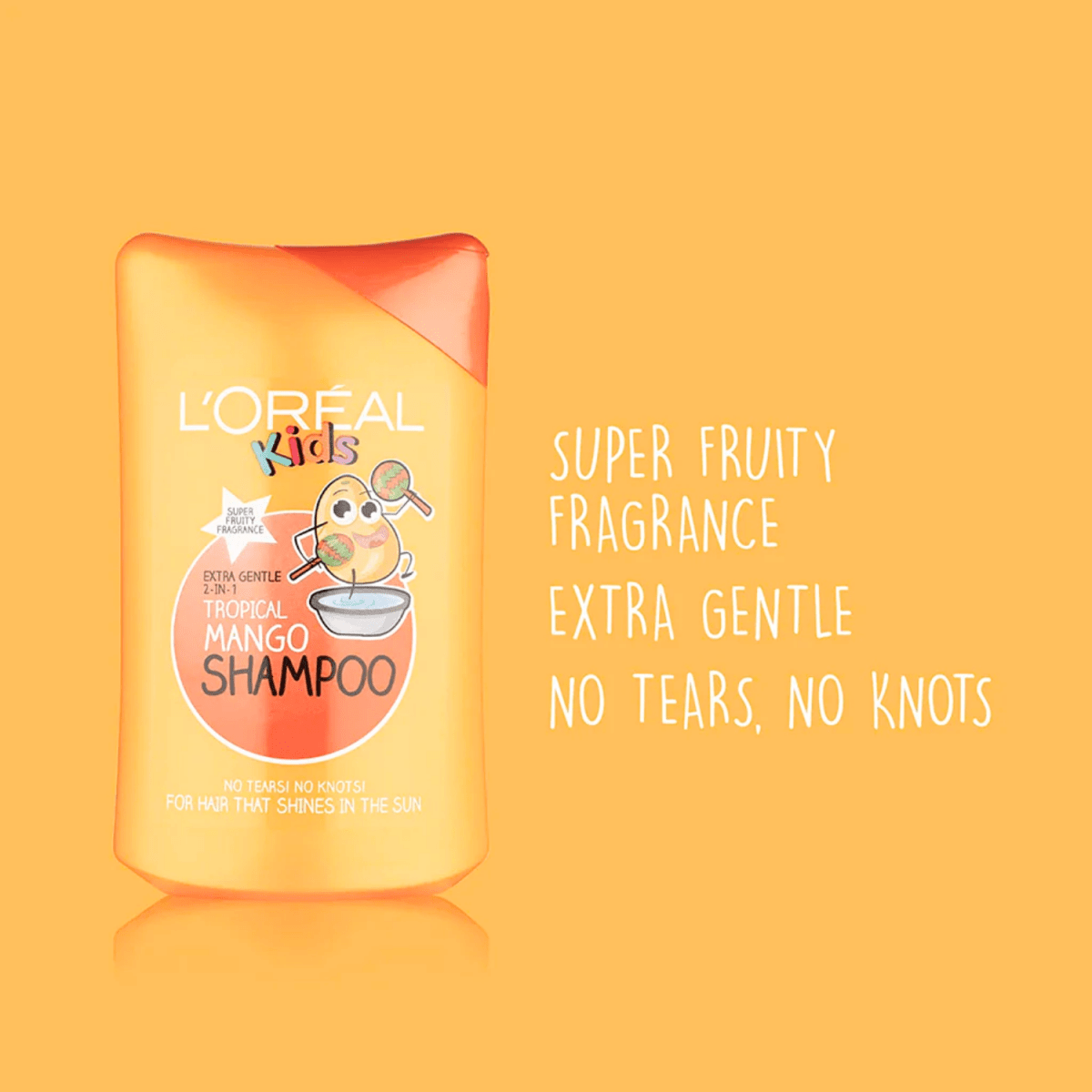 L'oreal Paris Kids Extra Gentle 2 In 1 Tropical Mango Shampoo 250ml - Gift Point