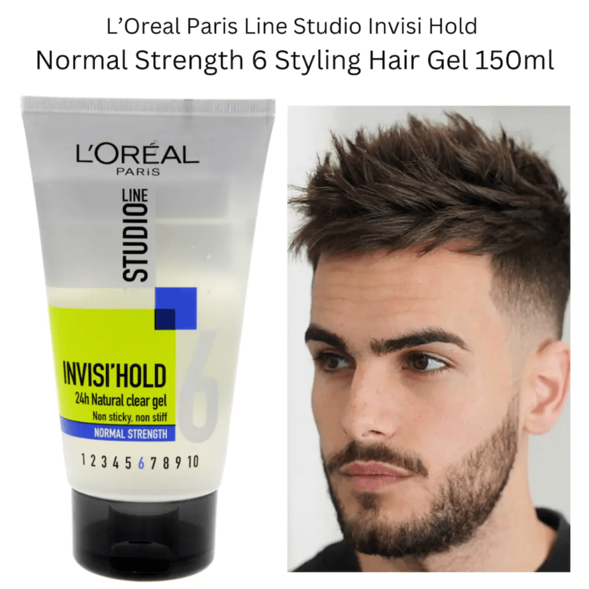 Loreal Paris Line Studio Invisi Hold 6 Normal Strength Styling Hair Gel 150ml - Gift Point
