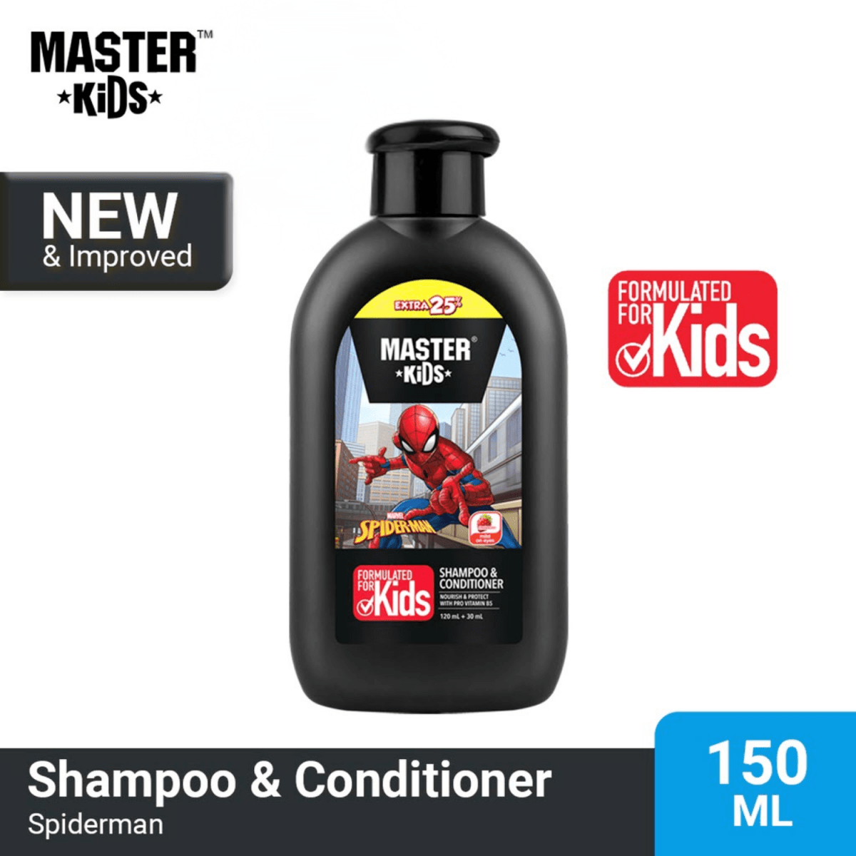 Master Kids Spider Man Conditioner + Shampoo 150ml - Gift Point