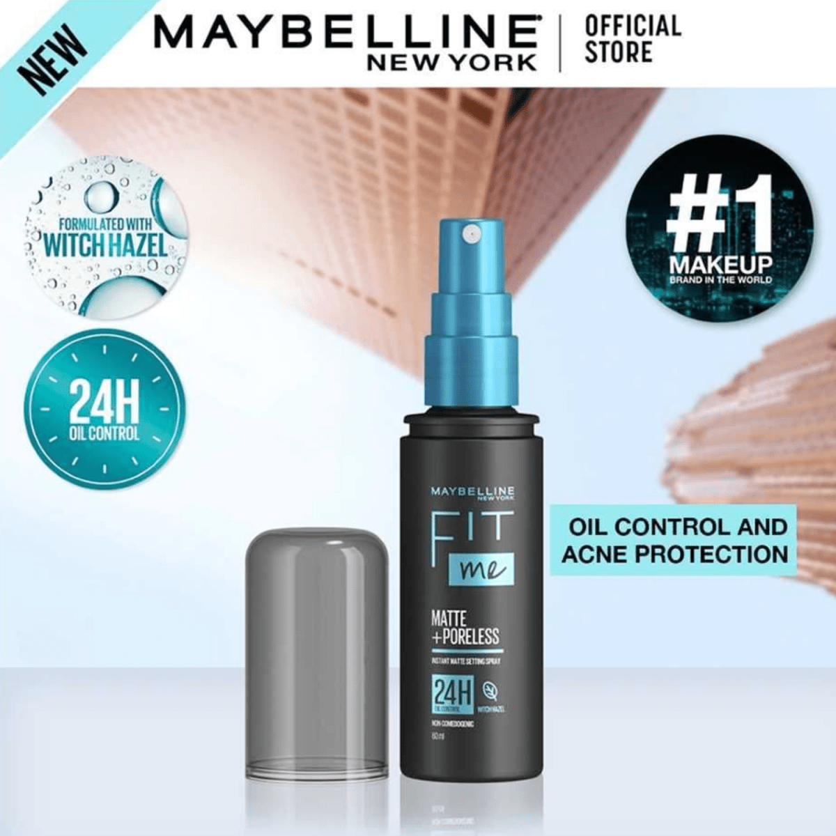 Maybelline New York Fit Me Matte + Poreless Setting Spray 60ml - Gift Point