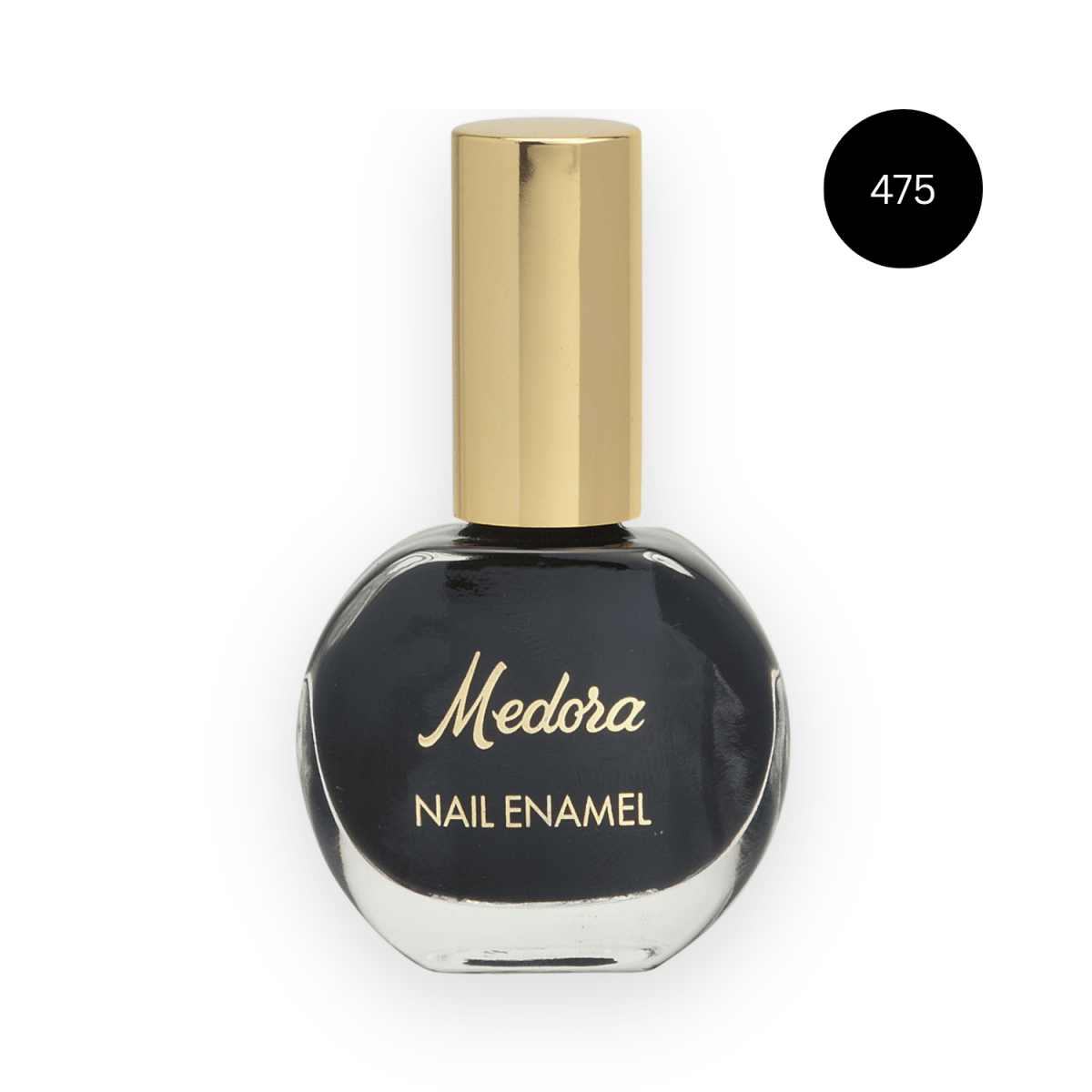 MEDORA Nail Enamel - 475 BLACK 16ml - Gift Point