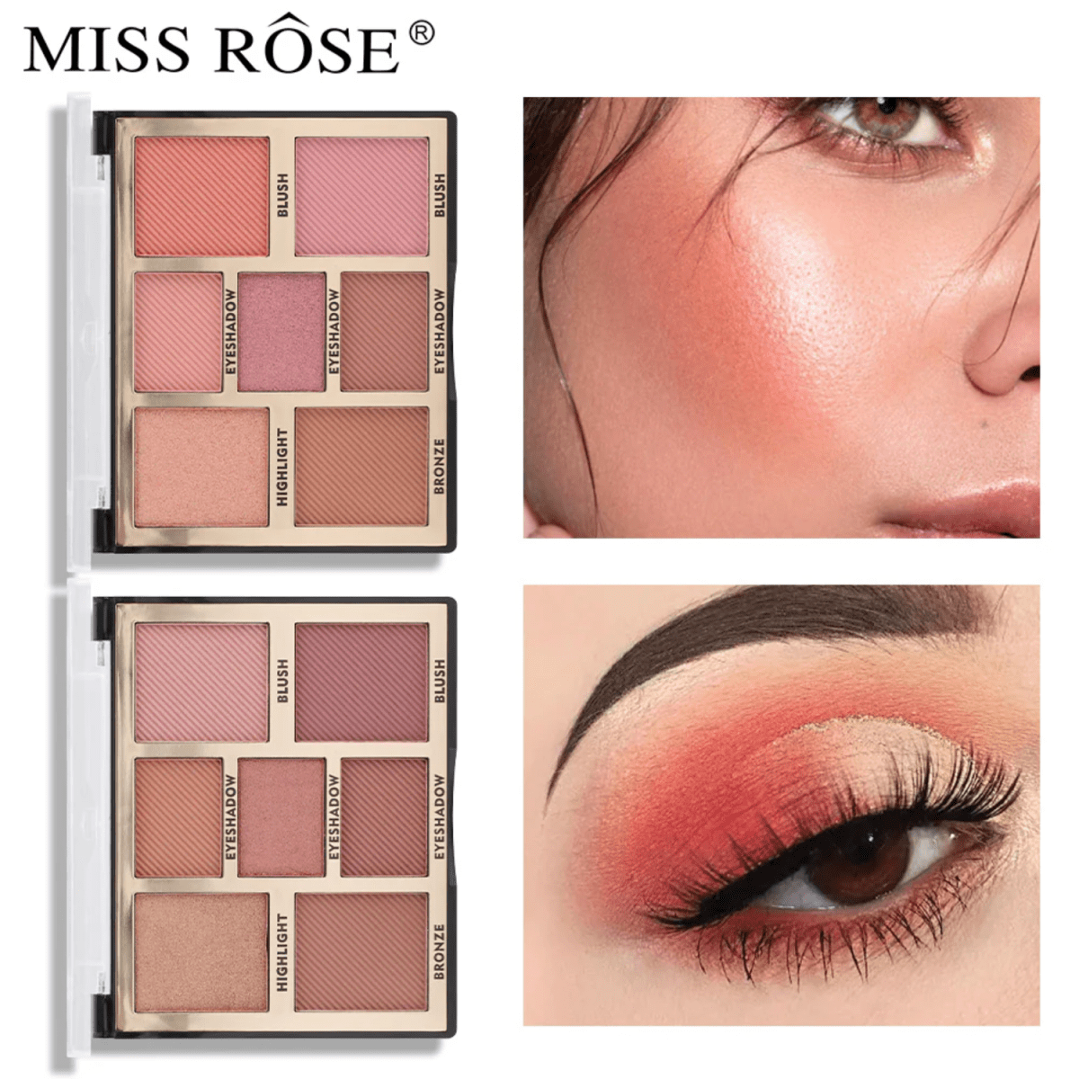 MISS ROSE Face Palette 7 Color - Gift Point