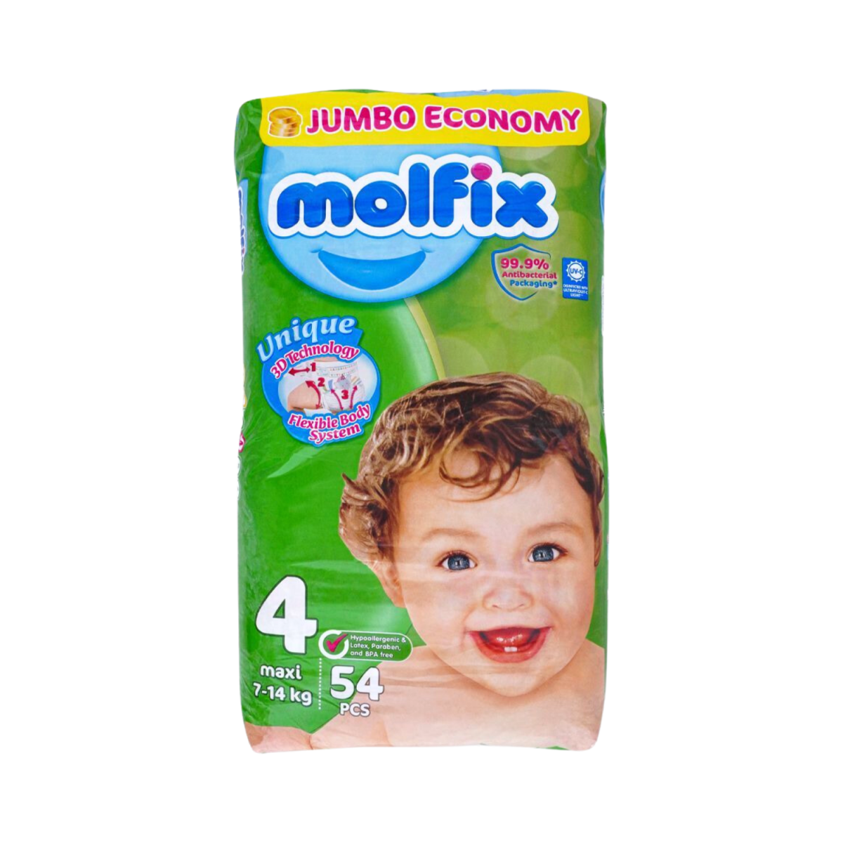 Molfix Diaper 4 Maxi 7-14kg 54 Pcs - Gift Point