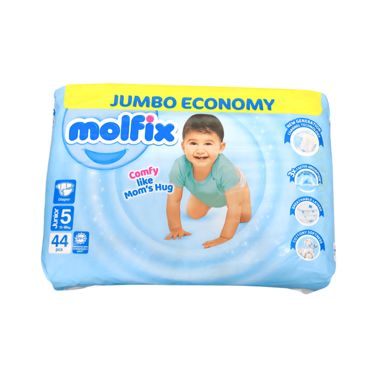 Molfix Diaper 5 Junior 11-18 Kg 44 Pcs - Gift Point