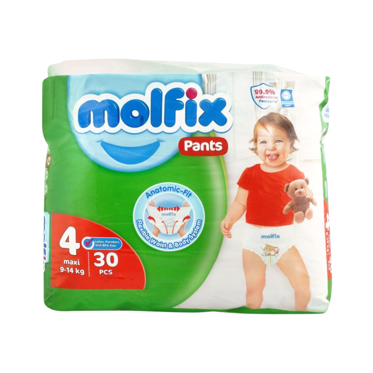 Molfix Pants Maxi No. 4 9-14 Kg 30 Pcs - Gift Point