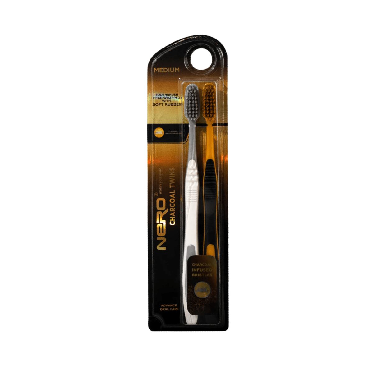 Nero Toothbrush Elegant Charcoal Twins - K102 - Gift Point