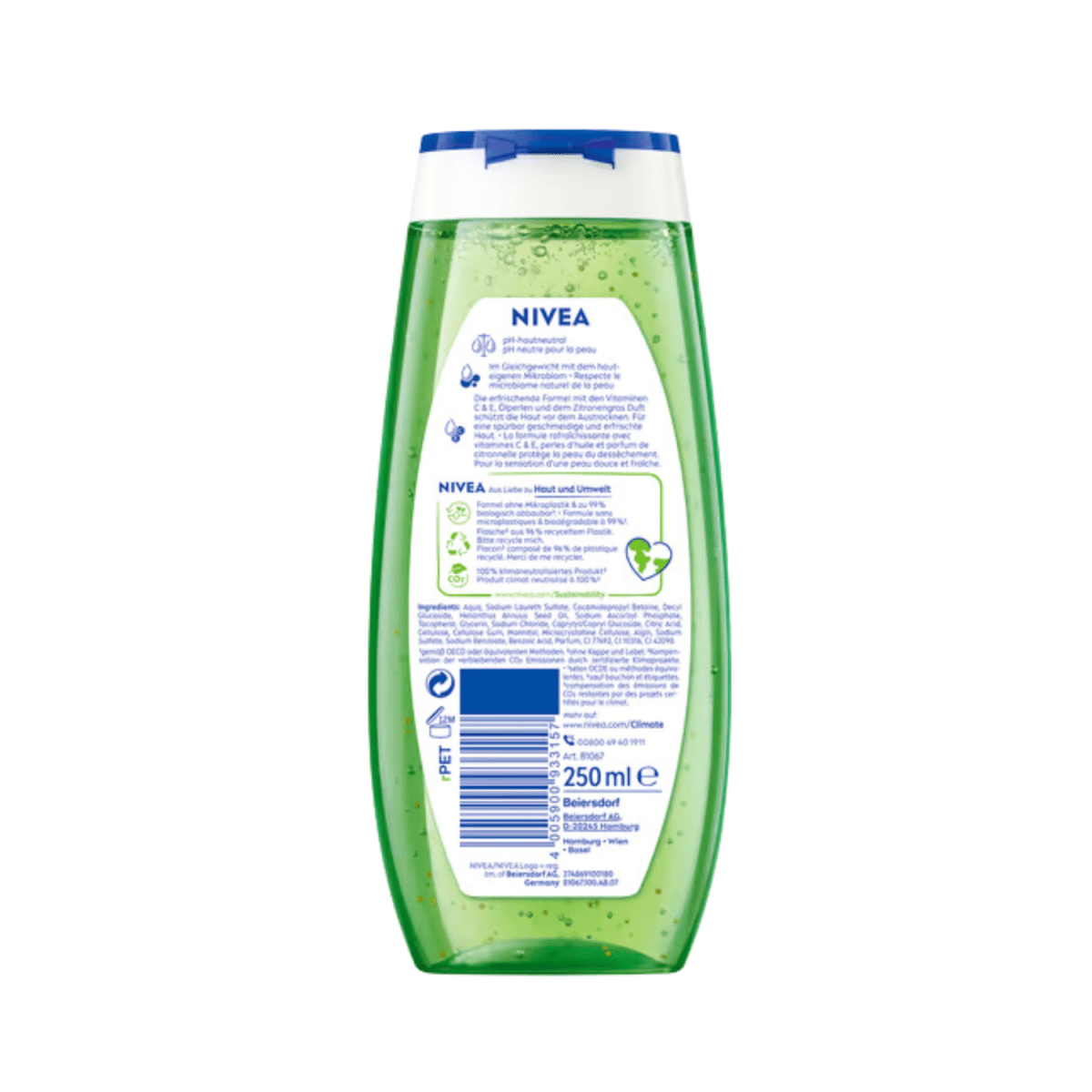 Nivea Care Shower Lemongrass&oil Shower Gel Germany 250ml - Gift Point