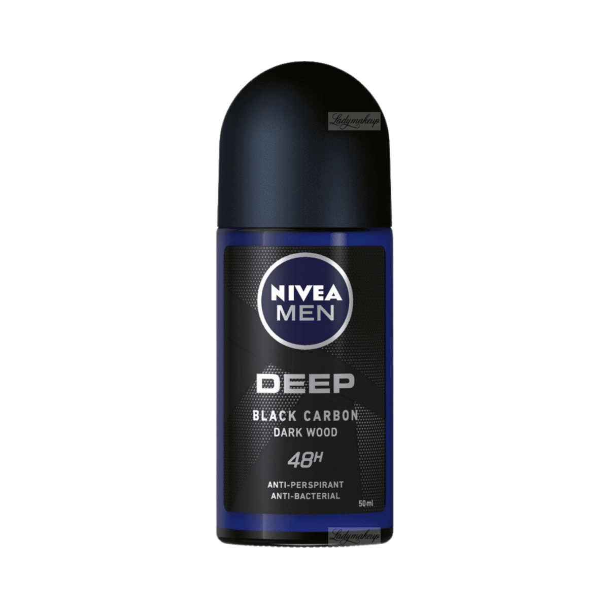 Nivea Men Deep Black Carbon Dark Wood 48H Anti-Perspirant Roll-on 50ml - Gift Point