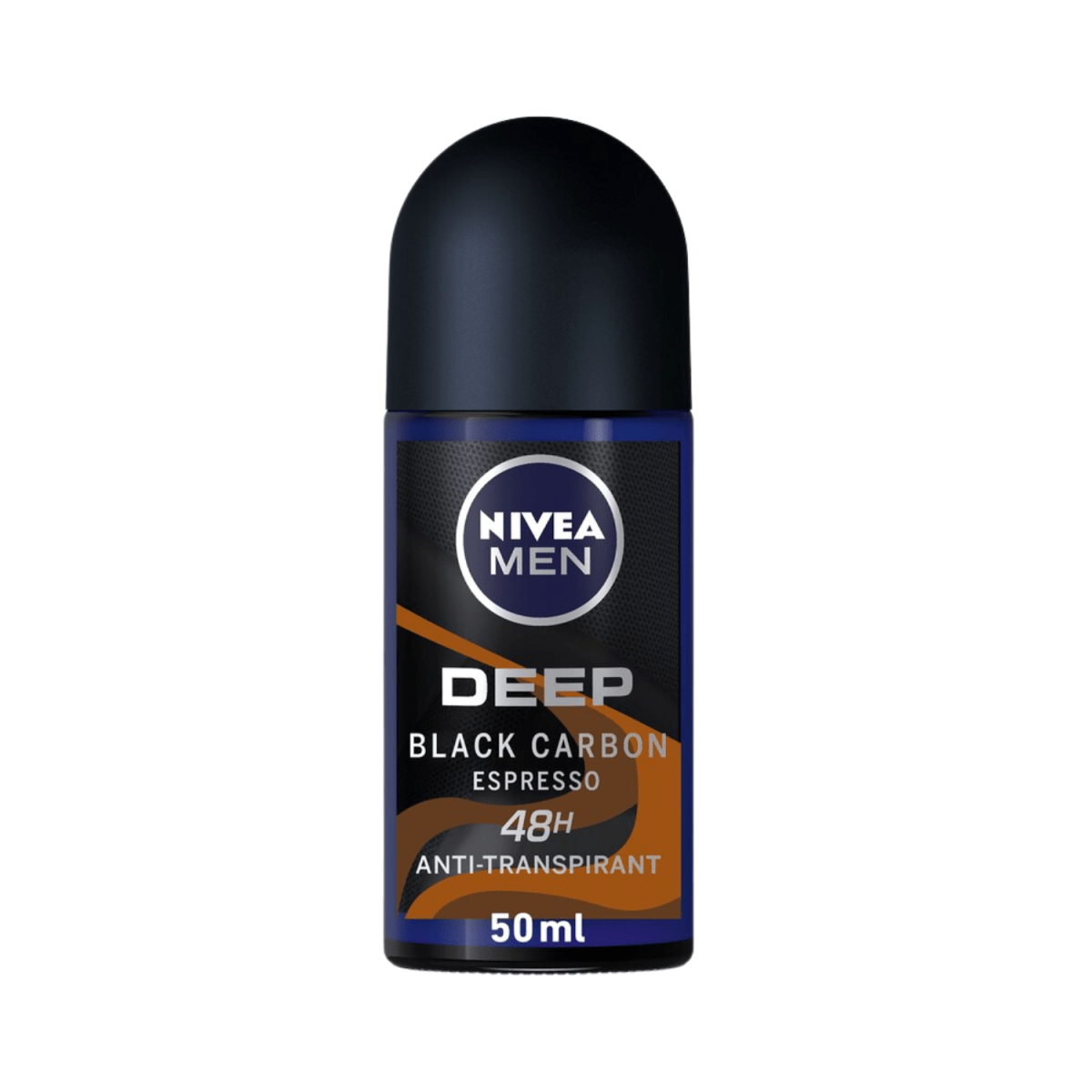 Nivea Men Deep Black Carbon Espresso Antiperspirant For Men Antibacterial Roll On 50ml - Gift Point