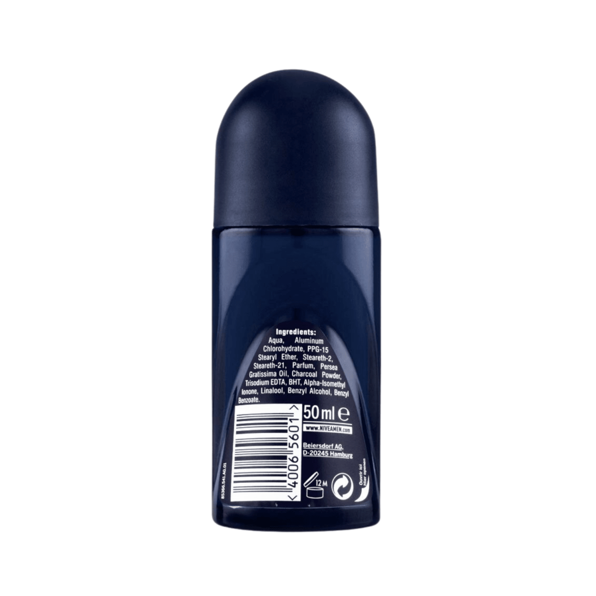 Nivea Men Deep Black Carbon Espresso Antiperspirant For Men Antibacterial Roll On 50ml - Gift Point
