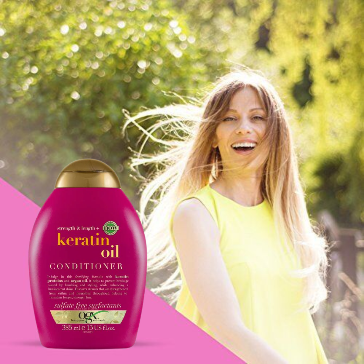 OGX Anti Breakage Keratin Oil Shampoo 385ml - Gift Point