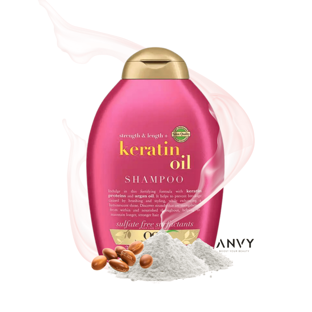 OGX Anti Breakage Keratin Oil Shampoo 385ml - Gift Point