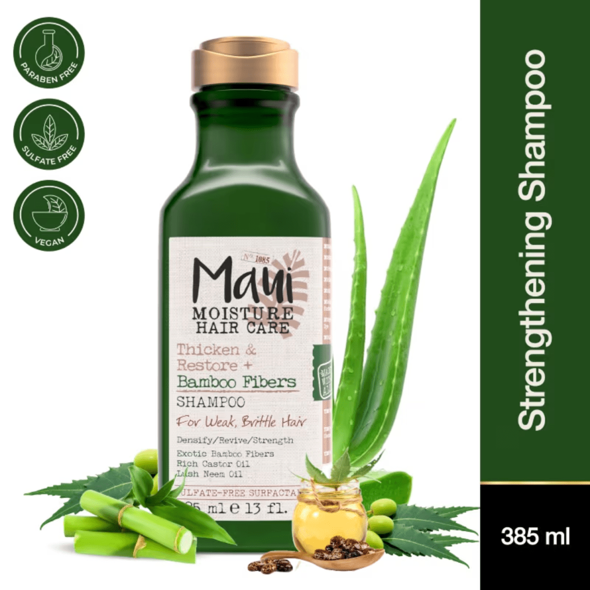 Ogx Maui Moisture Thicken & Restore Bamboo Fiber Shampoo 385ml - Gift Point
