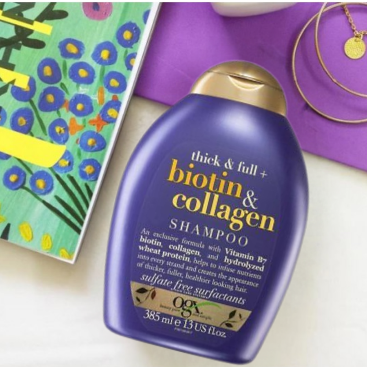 OGX Thick & Full Biotin & Collagen Shampoo Sulfate Free 385ml - Gift Point