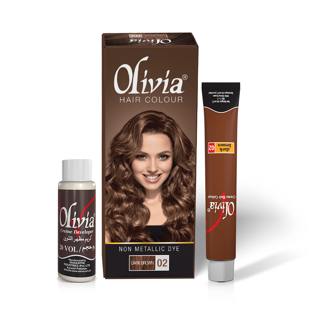 Olivia Hair Colour Dark Brown 02 - Gift Point