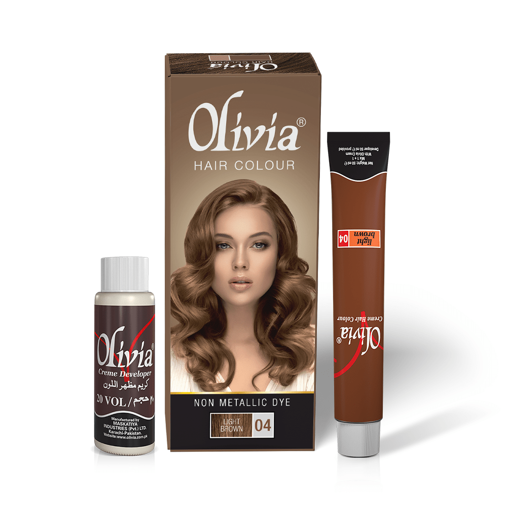 Olivia Hair Colour Light Brown 04 - Gift Point