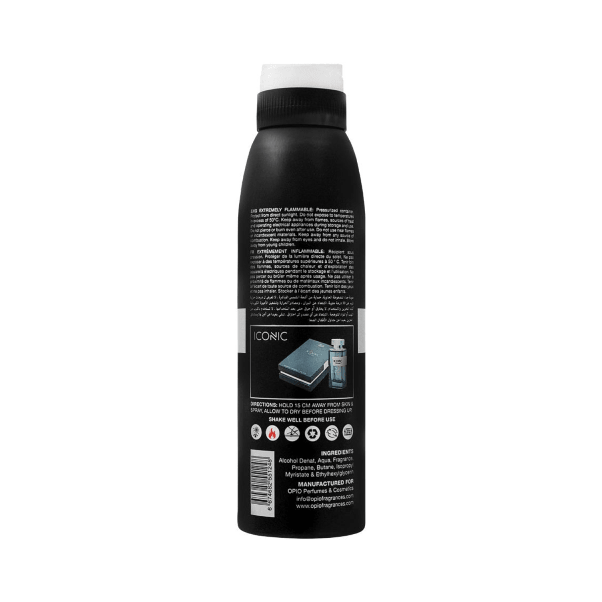 Opio Iconic Pour Homme Deodorant Body Spray 200ml - Gift Point