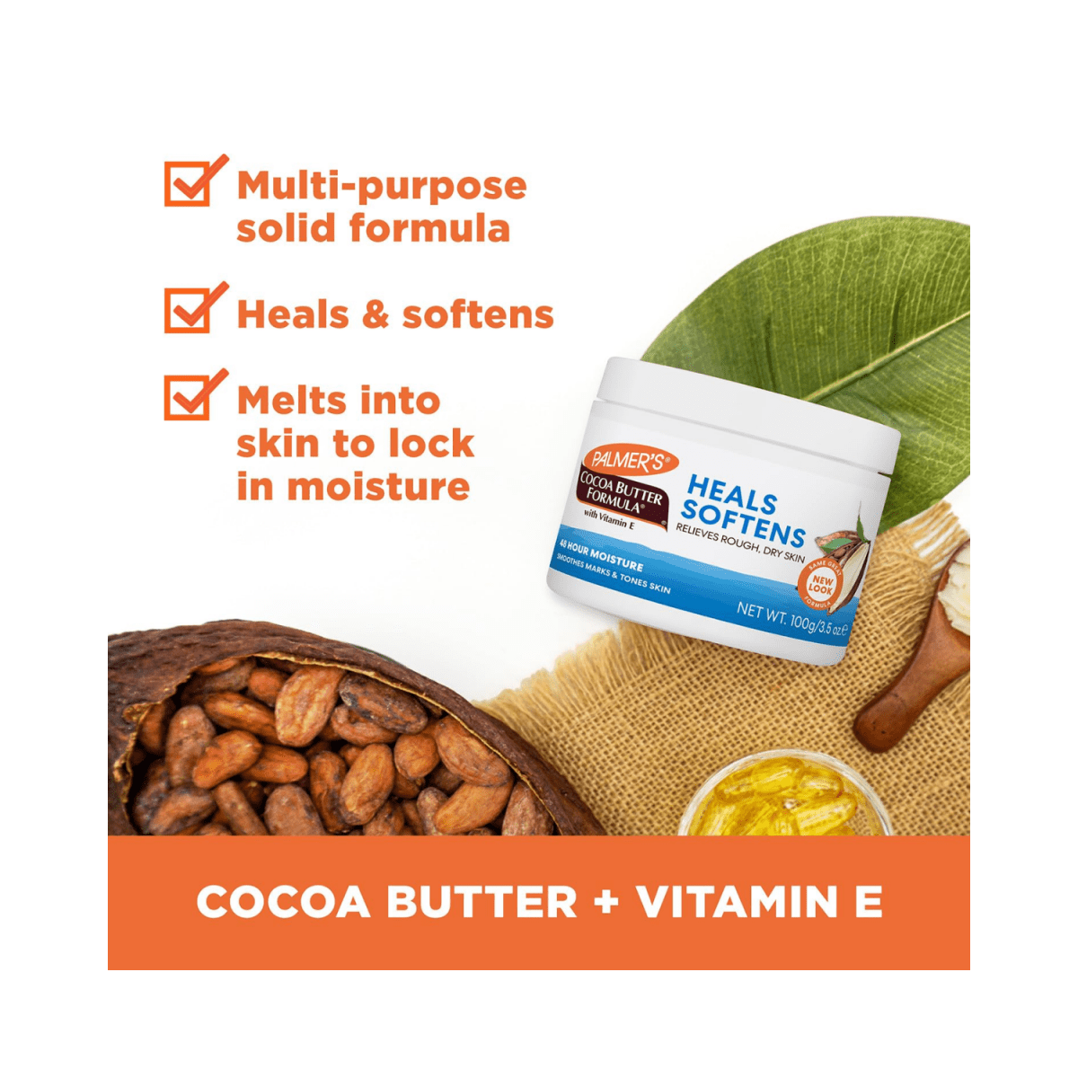 Palmer's Cocoa Butter Formula With Vitamin E Heals Softens Relieves Rough, Dry Skin USA 100g - Gift Point