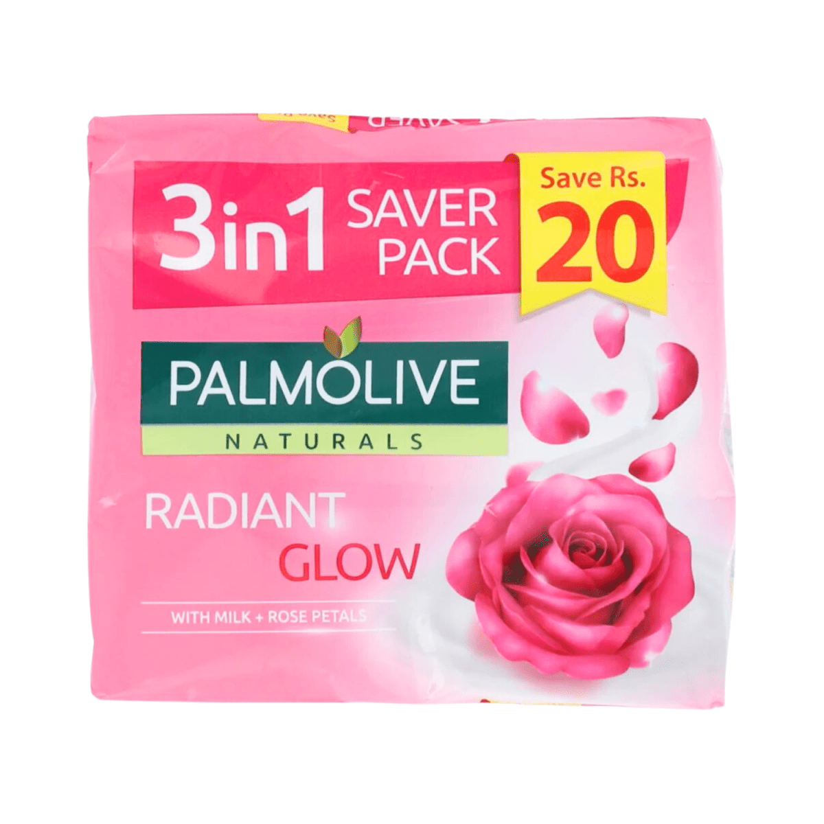 Palmolive Naturals Radiant Glow Soap, 3-In-1 Pack 3X130g - Gift Point