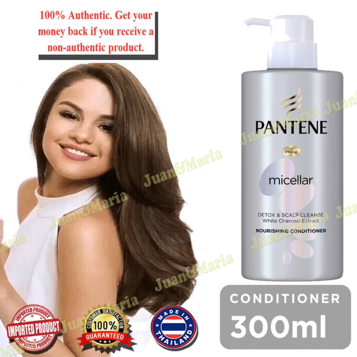 Pantene Pro-V Micellar Detox & Scalp Cleanse White Charcoal Extract Shampoo 300ml - Gift Point