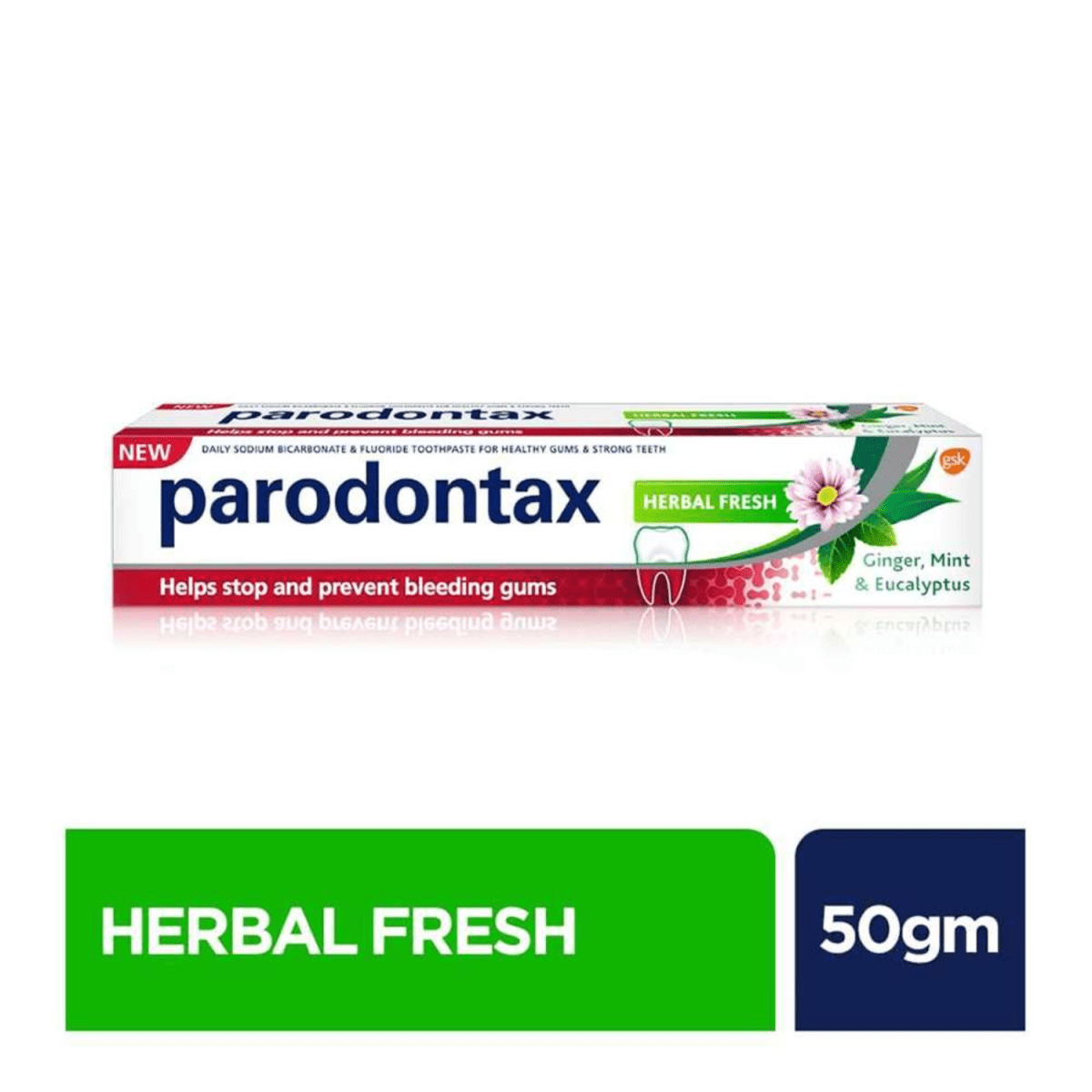 Parodontax Herbal Fresh Ginger, Mint & Eucalyptus Toothpaste 50g - Gift Point