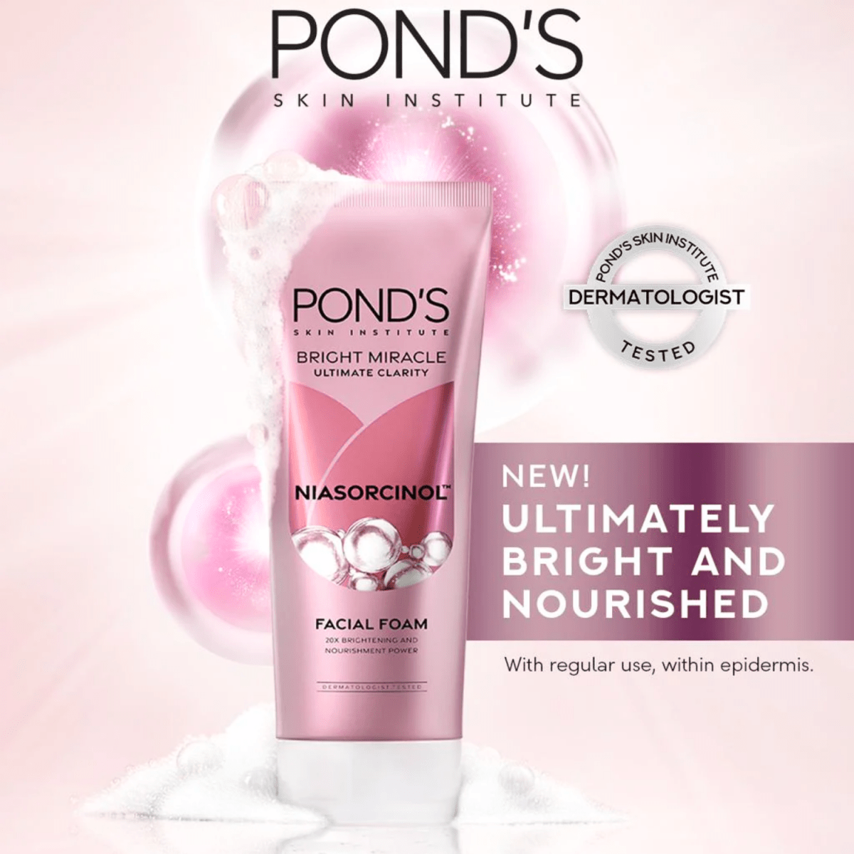 Ponds Bright Miracle Ultimate Clarity Niasorcinol Facial Foam 100g - Gift Point