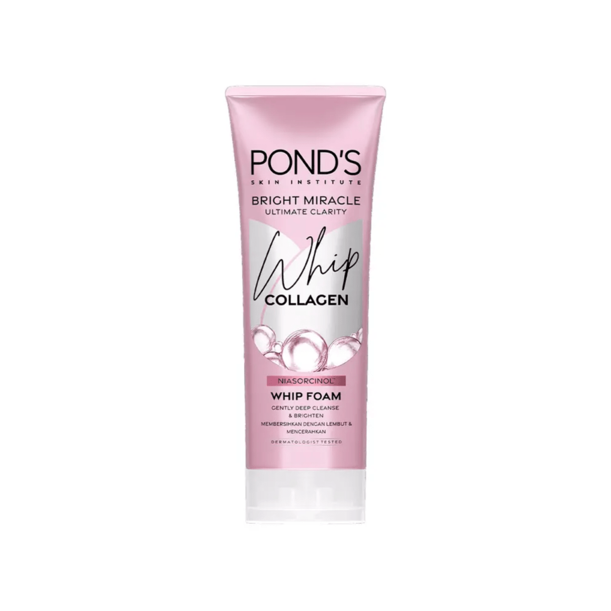 Ponds Bright Miracle Whip Collagen Niasorcinol Foam 100ml - Gift Point