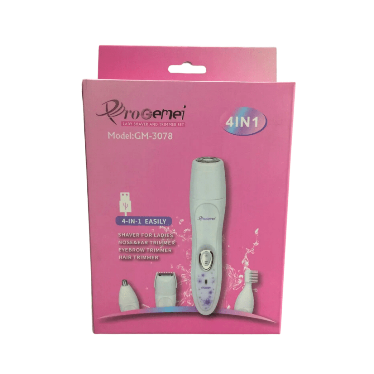 ProGemei Lady Shaver And Trimmer 4 in 1 GM-3078 - Gift Point