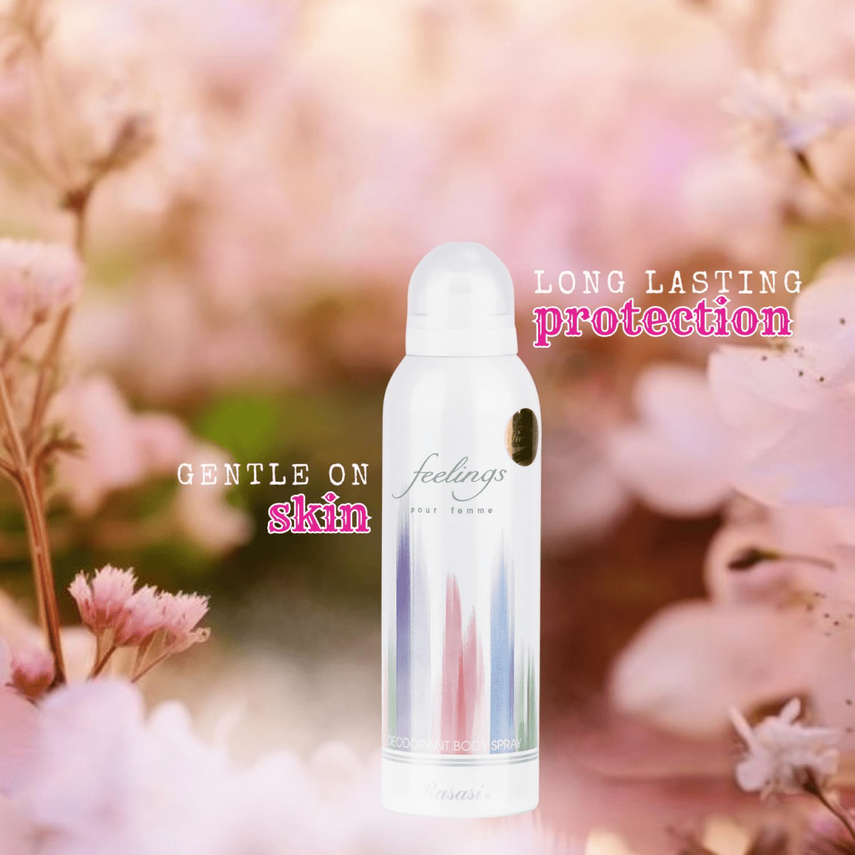 Rasasi Feelings Pour Femme Deodorant Body Spray 200ml - Gift Point