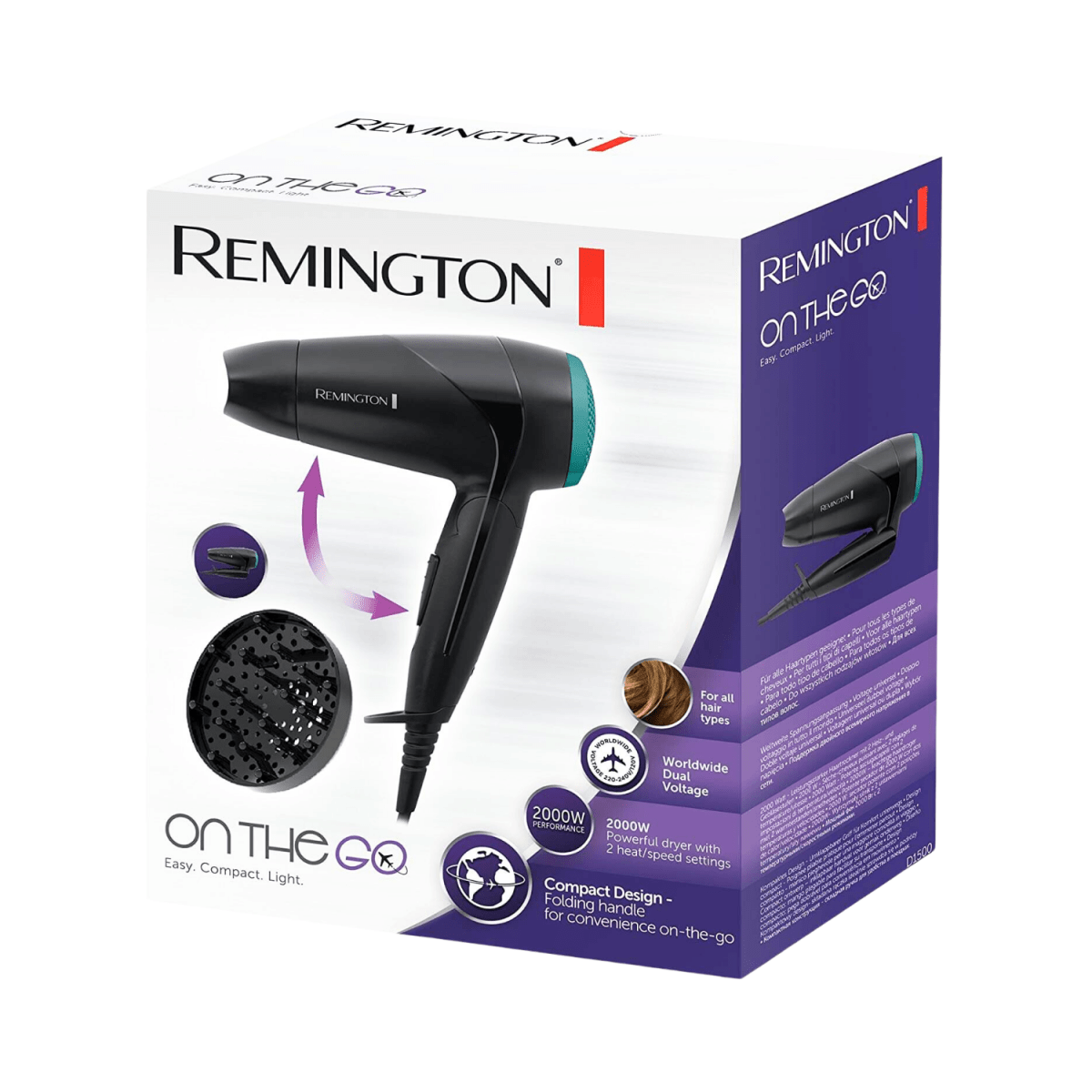 Remington On The Go Hair Dryer D1500 - Gift Point