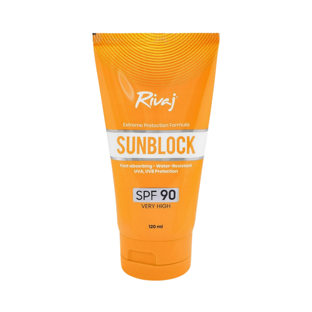Rivaj Fast Absorbing Sunblock SPF-90 Very High, 120ml - Gift Point