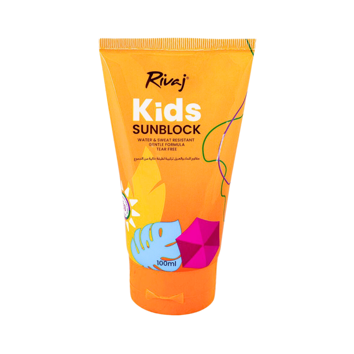 Rivaj Kids Sunblock Water & Sweat Resistant SPF-50 100ml - Gift Point