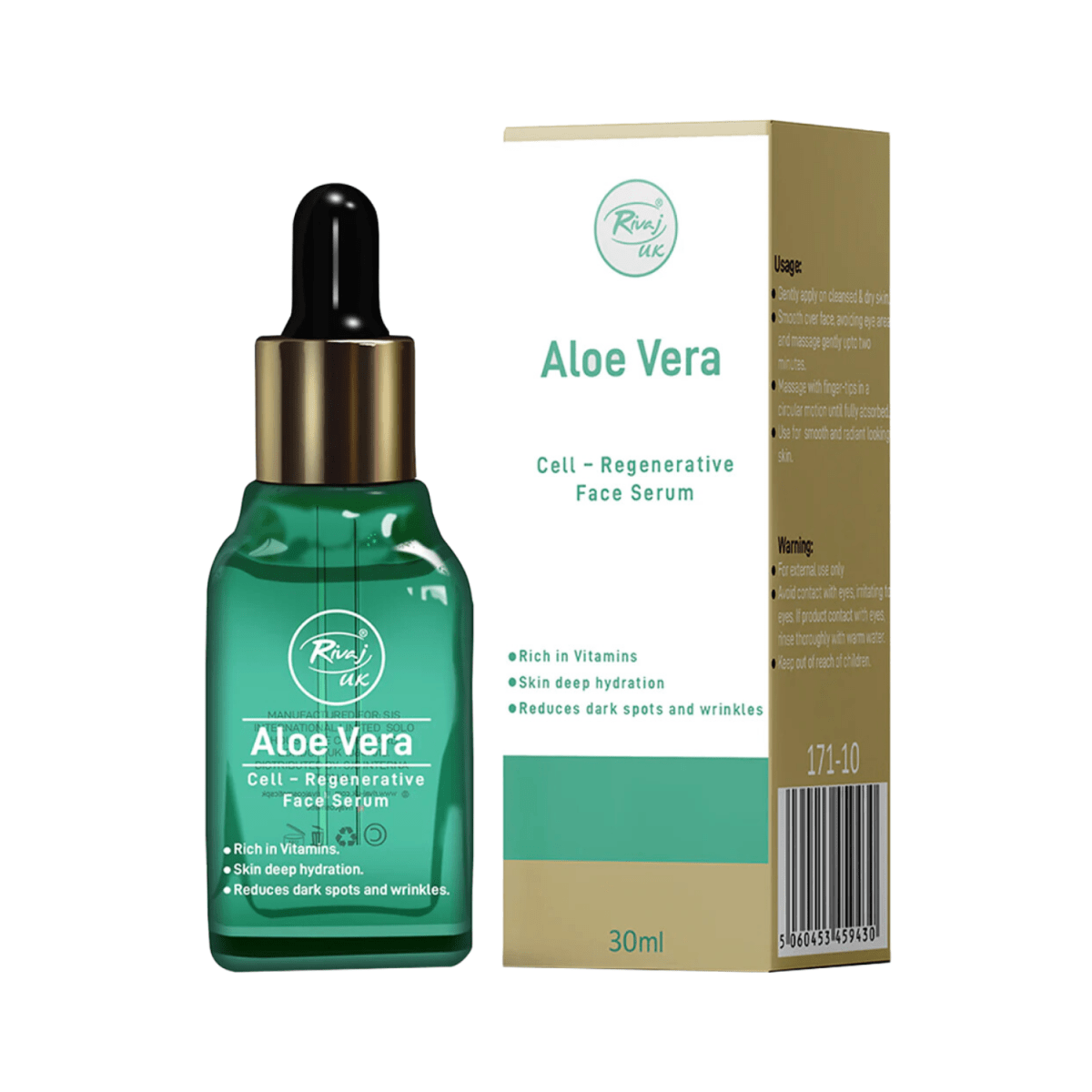 Rivaj UK Aloe Vera Face Serum 30ml - Gift Point