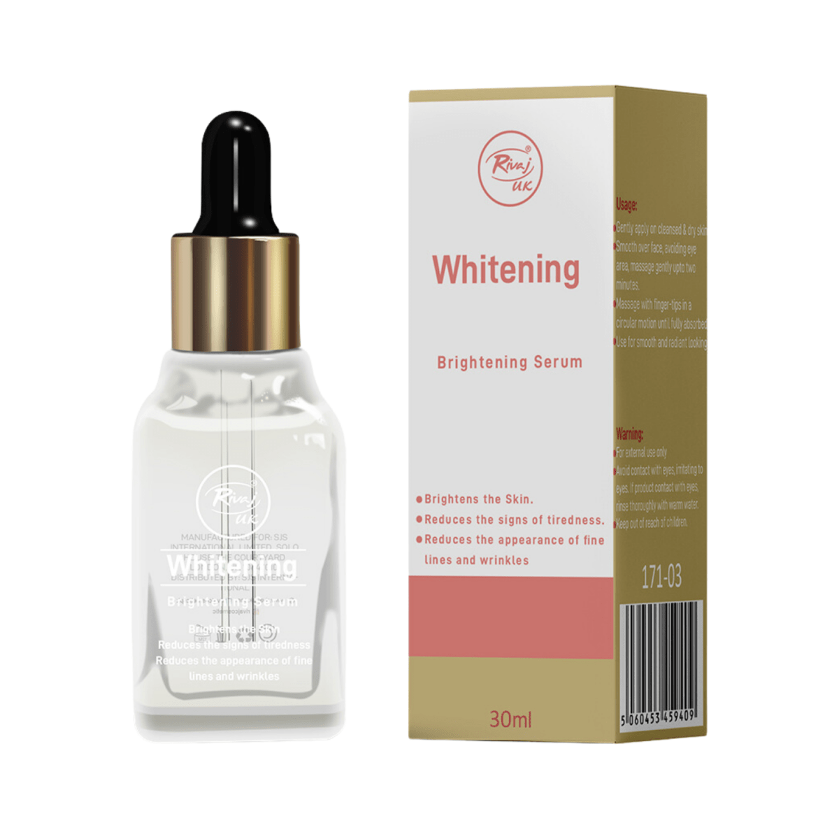 Rivaj UK Whitening Brightening Face Serum 30ml - Gift Point