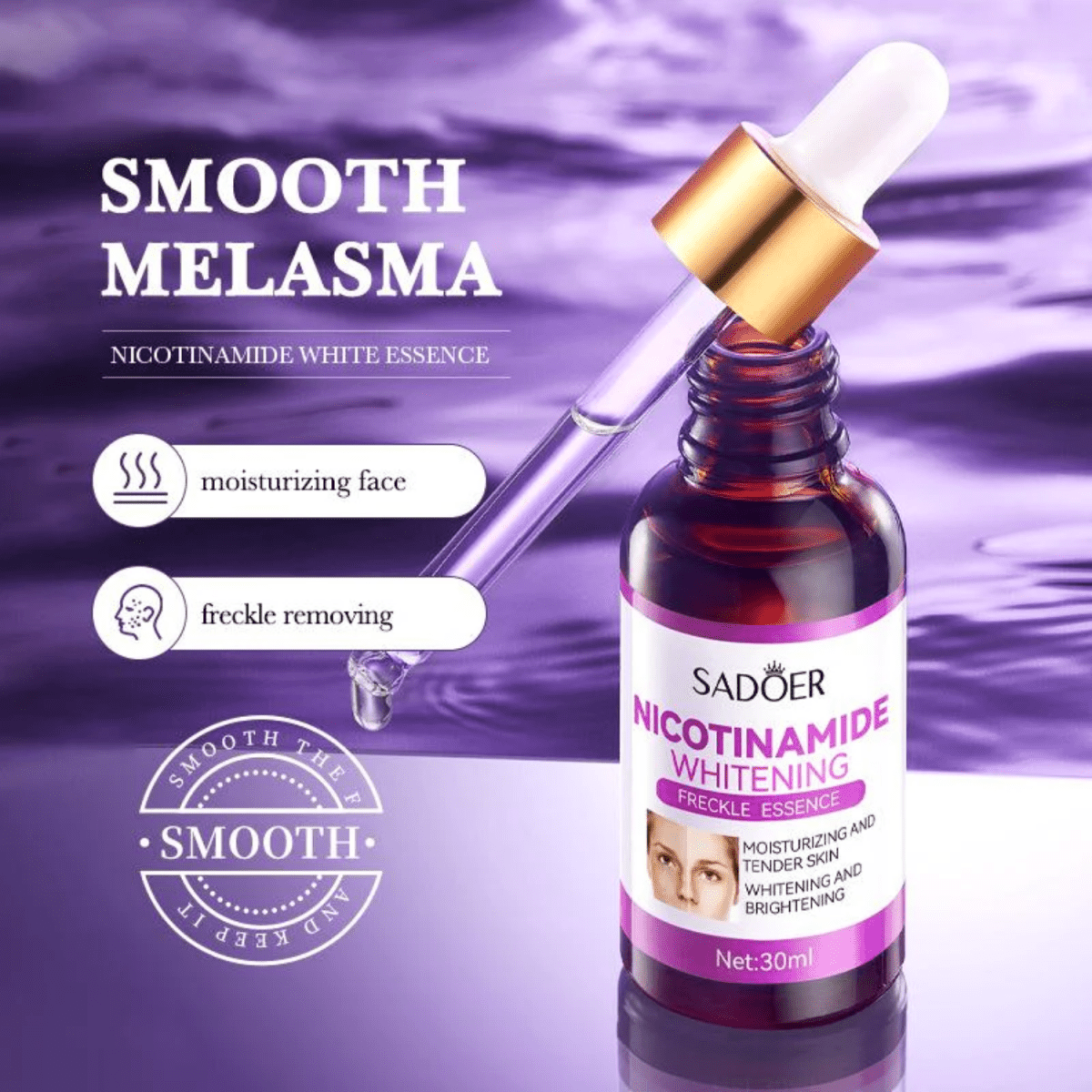 SADOER Niacinamide Whitening Freckles Serum 30ml - Gift Point