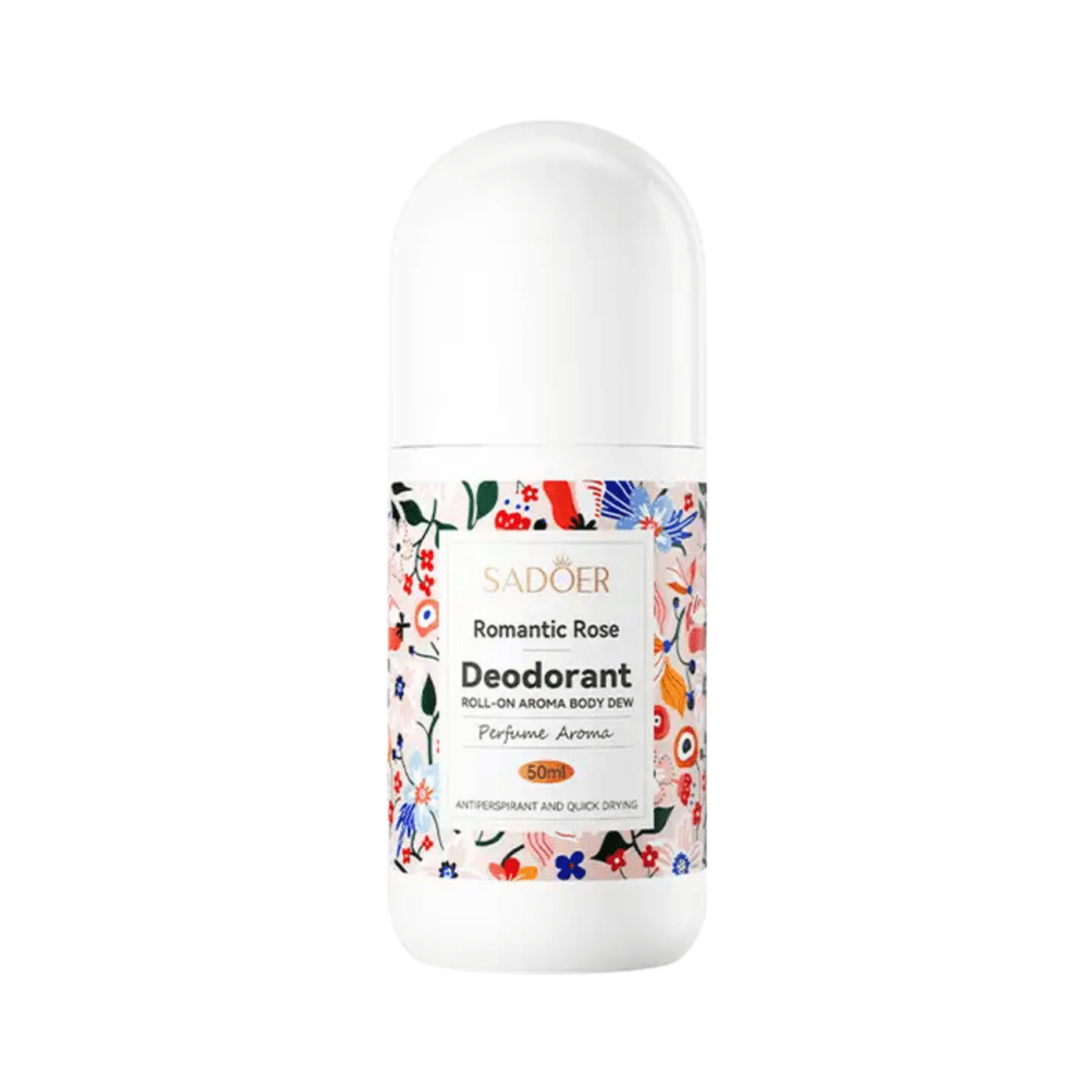 Sadoer Romantic Rose Deodorant Roll On 50ml - Gift Point