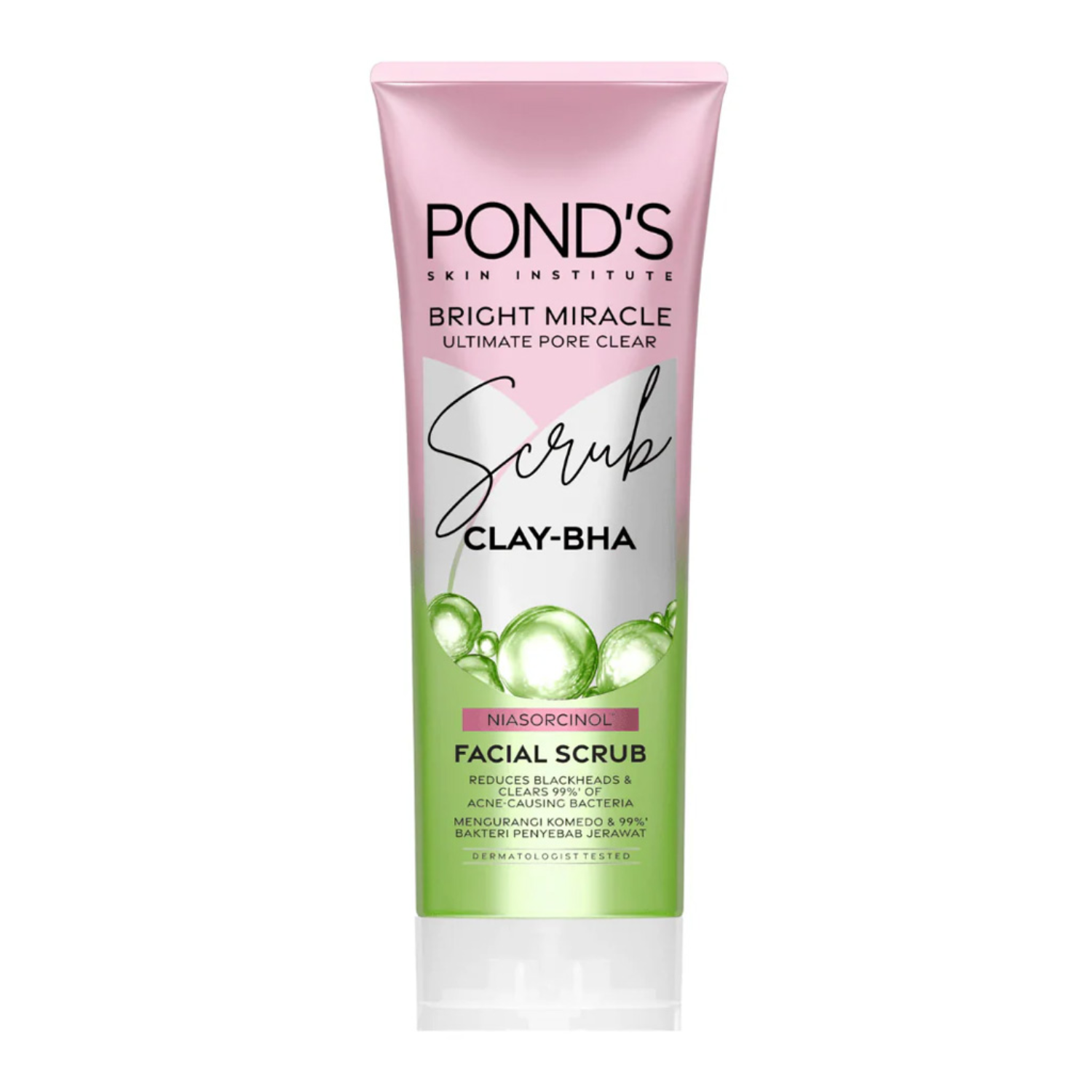 ponds-bright-miracle-pore-clear-clay-bha-facial-scrub-100g