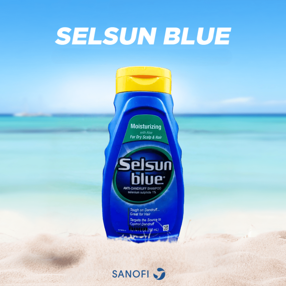 Selsun Blue Moisturizing With Aloe Anti-Dandruff Shampoo 250ml - Gift Point