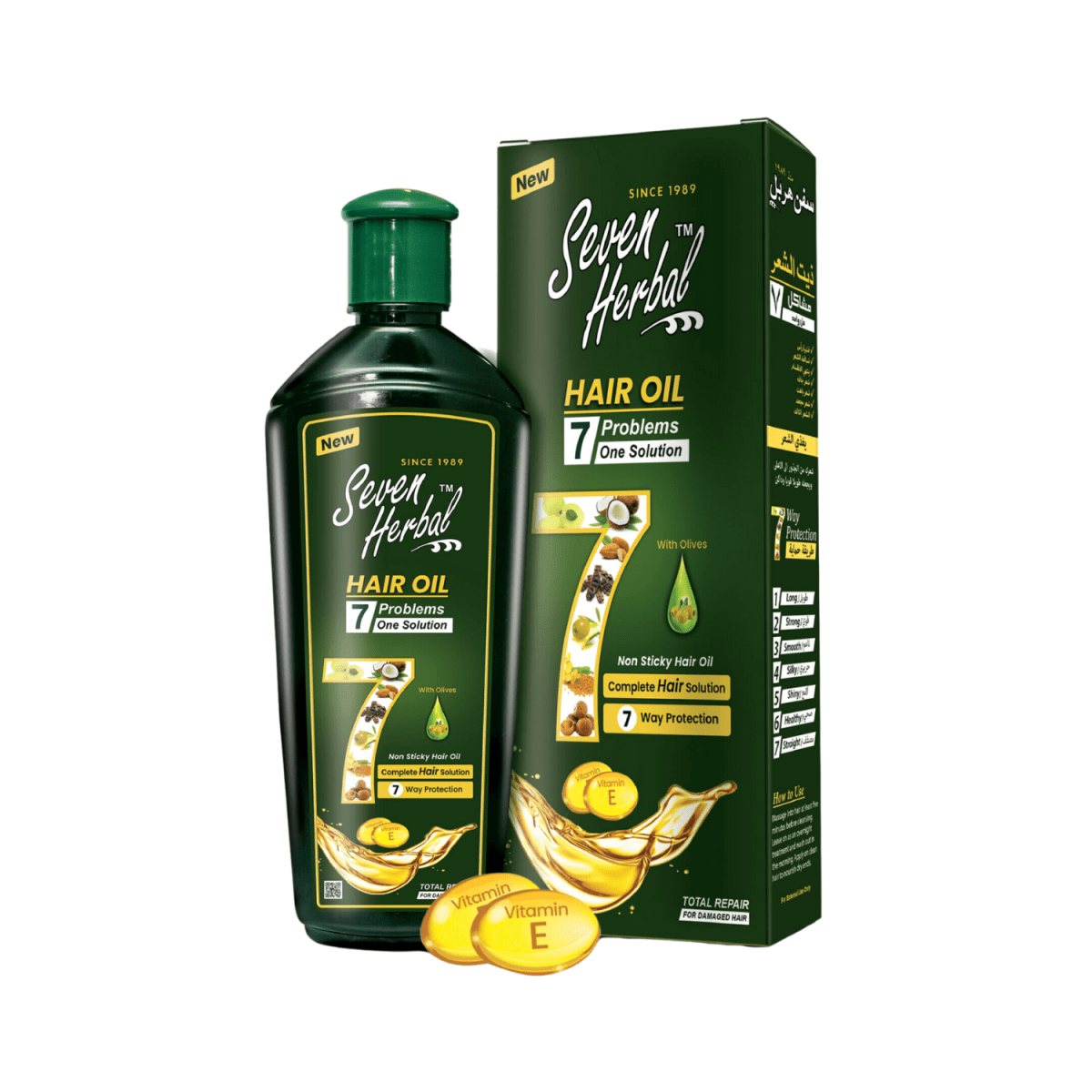 Seven Herbal Hair Oil 7 Problems One Solution 200ml - Gift Point