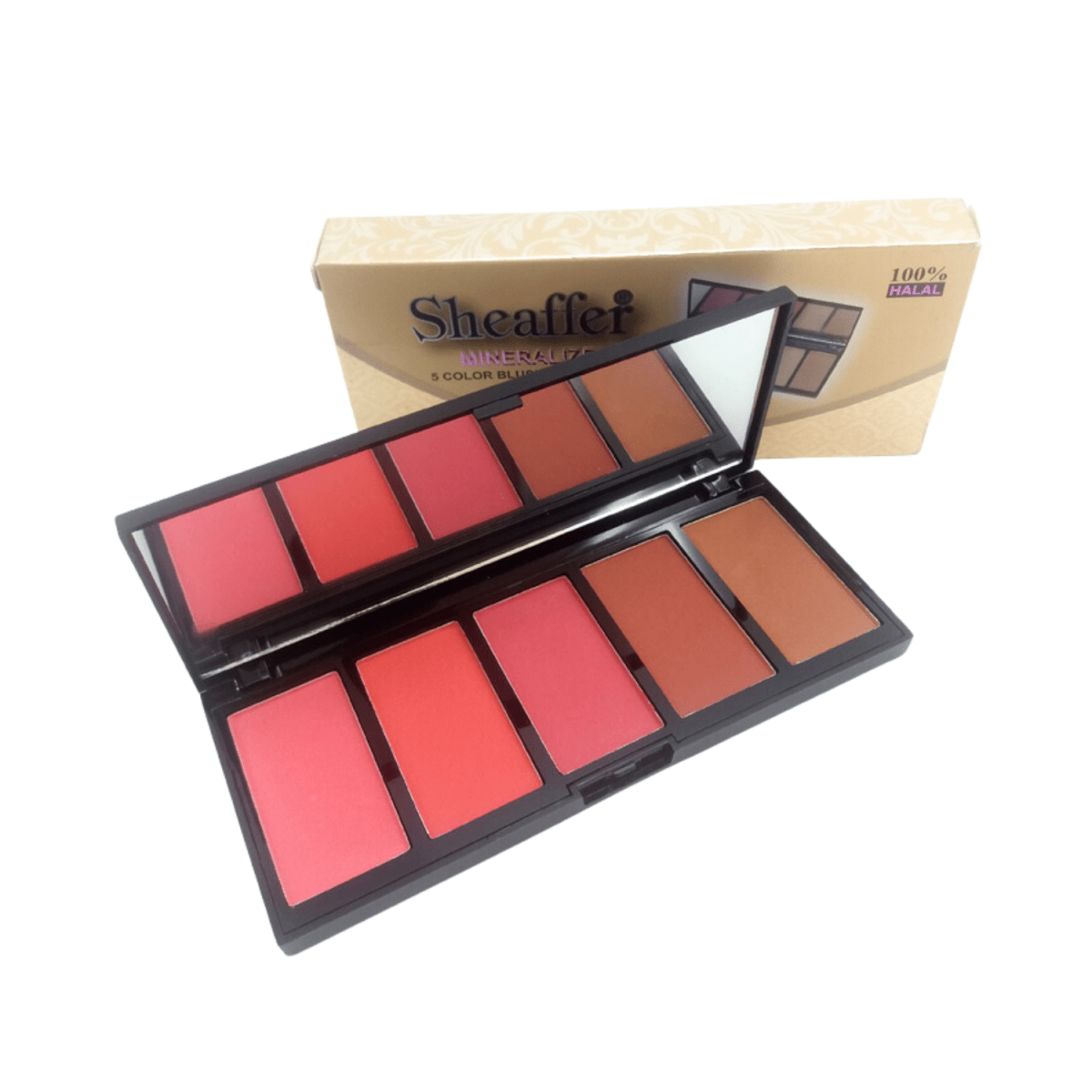 Sheaffer Cosmetics Mineralize 5 Color blusher Matte Blush On Palette - Gift Point